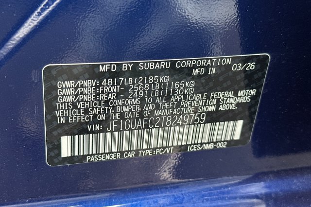 Used 2026 Subaru Impreza 2.0i Sport AWD/4WD image 26