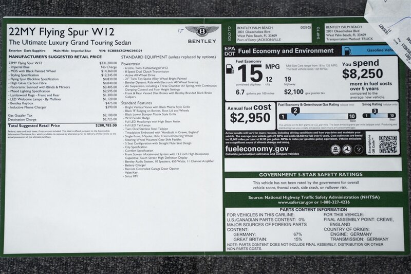 Used 2022 Bentley Flying Spur W12 AWD/4WD image 39
