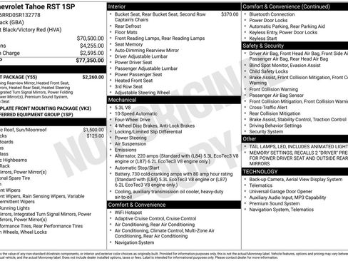 Certified 2025 Chevrolet Tahoe RST w/ Comfort Package AWD/4WD image 21