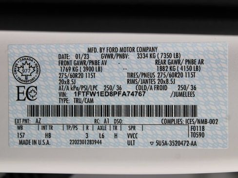 Used 2023 Ford F150 Lariat w/ Equipment Group 502A High AWD/4WD image 86