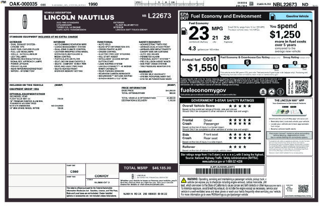 Used 2022 Lincoln Nautilus FWD image 33