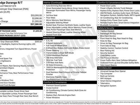 Used 2022 Dodge Durango R/T w/ Blacktop Package image 62