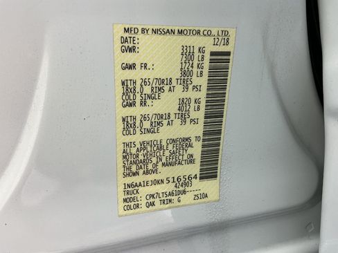 Used 2019 Nissan Titan SV AWD/4WD image 46