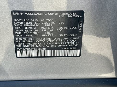 New 2026 Volkswagen Atlas SE image 24