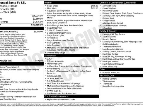 Used 2020 Hyundai Santa Fe SEL w/ Convenience Package image 33