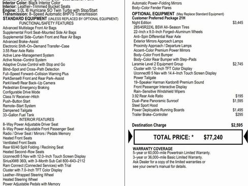 New 2026 RAM 1500 Laramie w/ Night Edition AWD/4WD image 2