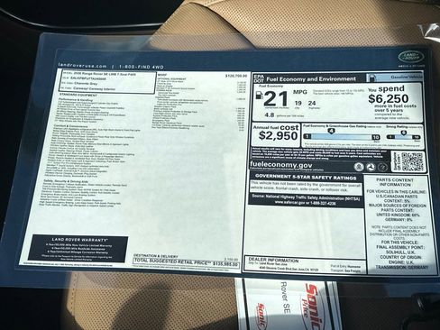 New 2026 Land Rover Range Rover Long Wheelbase SE AWD/4WD image 29