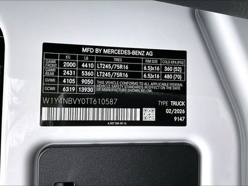 New 2026 Mercedes-Benz Sprinter 2500 image 16