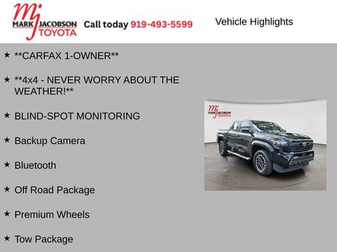 Used 2024 Toyota Tacoma TRD Sport w/ TRD Sport Upgrade Package AWD/4WD image 7