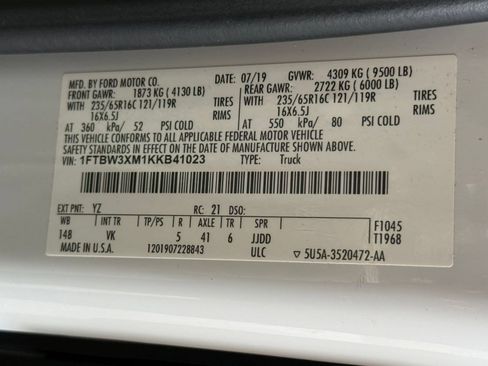 Certified 2019 Ford Transit 350 148 High Roof Extended RWD image 25