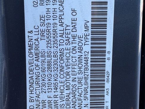 New 2026 Honda Odyssey Touring image 45