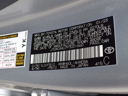 Used 2023 Toyota Prius LE FWD image 25