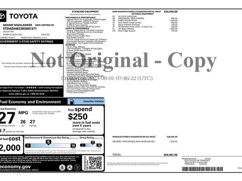 Used 2024 Toyota Grand Highlander AWD Hybrid image 54