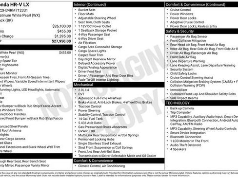 Used 2024 Honda HR-V LX image 43
