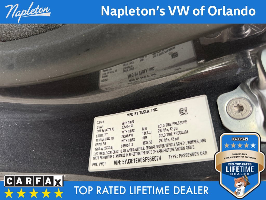 Used 2025 Tesla Model 3 Long Range RWD image 36