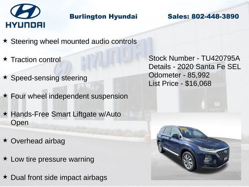 Used 2020 Hyundai Santa Fe SEL w/ Convenience Package image 10