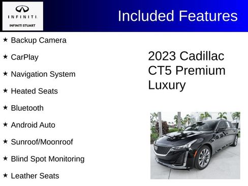Used 2023 Cadillac CT5 Premium Luxury w/ Parking Package RWD image 2