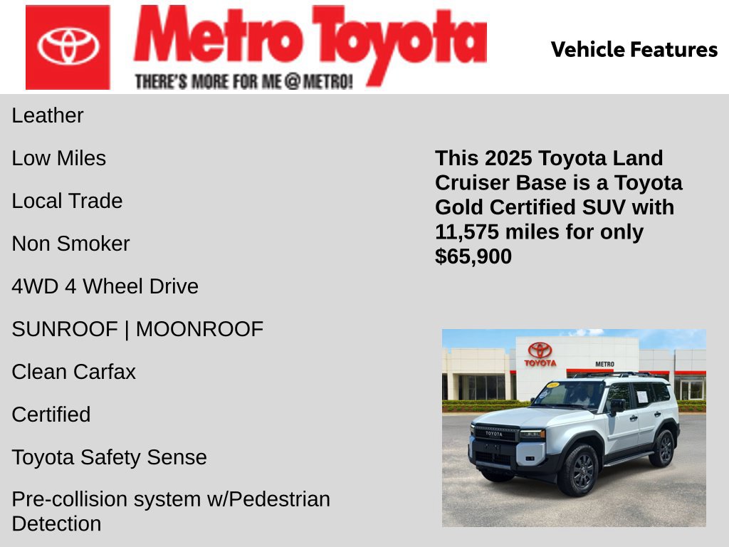 Certified 2025 Toyota Land Cruiser AWD/4WD image 6