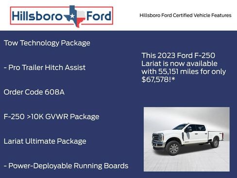 Certified 2023 Ford F250 Lariat w/ Lariat Ultimate Package AWD/4WD image 13