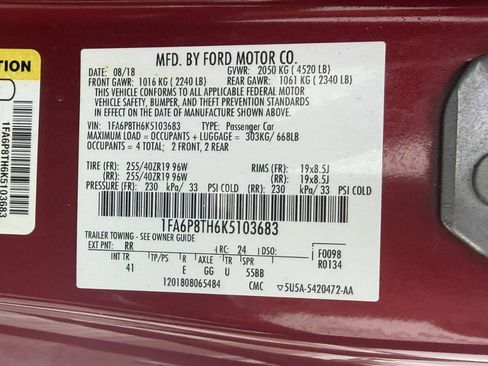 Used 2019 Ford Mustang Premium w/ Pony Package image 11