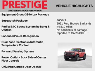 Used 2021 Ford Bronco Badlands video 2