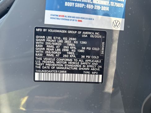 Used 2026 Volkswagen Atlas SE FWD image 29