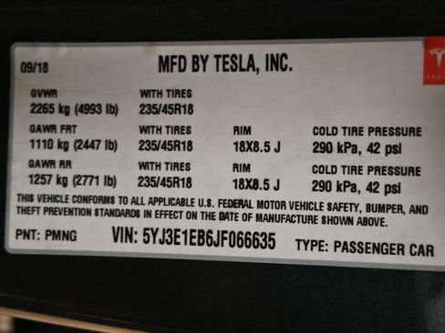 Used 2018 Tesla Model 3 Long Range image 45
