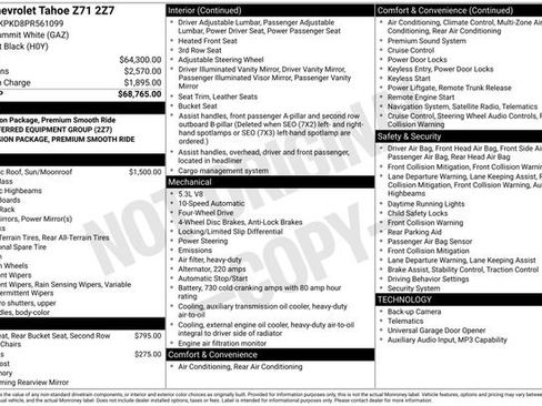 Used 2023 Chevrolet Tahoe Z71 AWD/4WD image 12