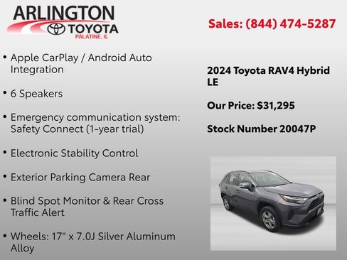 Used 2024 Toyota RAV4 LE AWD/4WD image 4