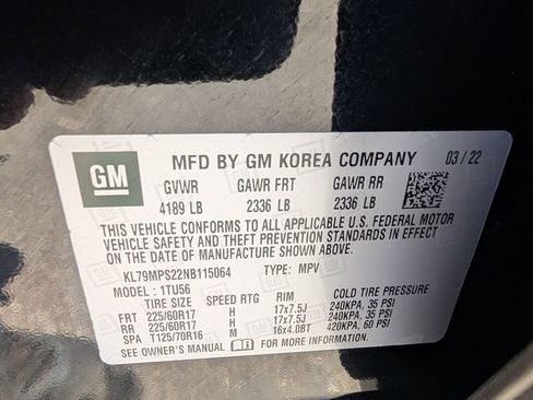 Certified 2022 Chevrolet TrailBlazer LT w/ Convenience Package image 23