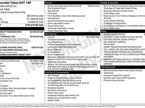 Used 2025 Chevrolet Tahoe RST w/ RST Capability Package AWD/4WD image 34
