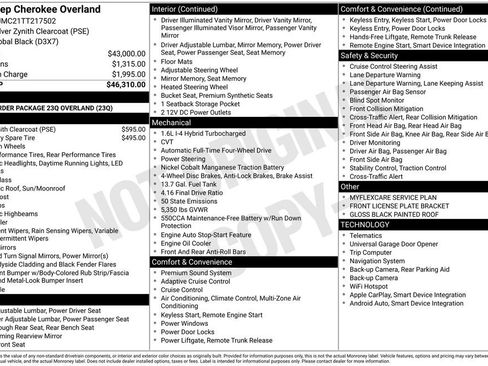 New 2026 Jeep Cherokee Overland AWD/4WD image 38
