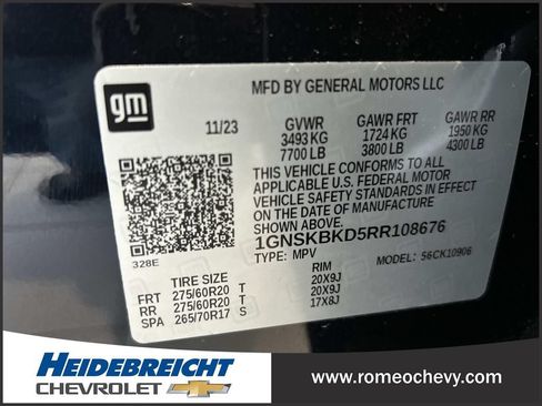 Certified 2024 Chevrolet Suburban LS w/ Driver Alert Package AWD/4WD image 8