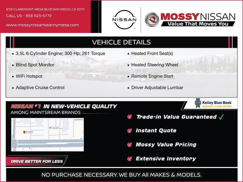 Certified 2023 Nissan Maxima Platinum w/ Sport Mat Group FWD image 3