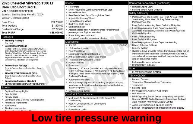 Used 2026 Chevrolet Silverado 1500 LT AWD/4WD image 57