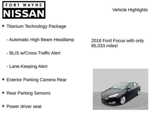 Used 2018 Ford Focus Titanium w/ Titanium Technology Package FWD image 7
