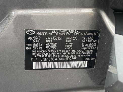 Used 2019 Hyundai Santa Fe SEL w/ Cargo Package image 36