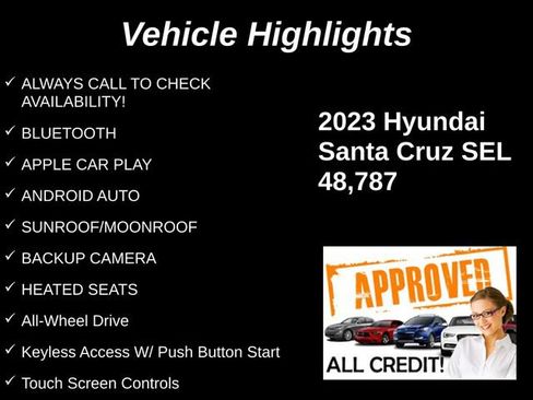 Used 2023 Hyundai Santa Cruz SEL w/ Activity Package AWD/4WD image 9