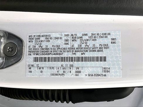 Used 2023 Ford Escape Active w/ Tech Pack #1 image 33