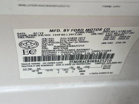 Used 2019 Ford Flex SEL w/ Equipment Group 202A AWD/4WD image 30