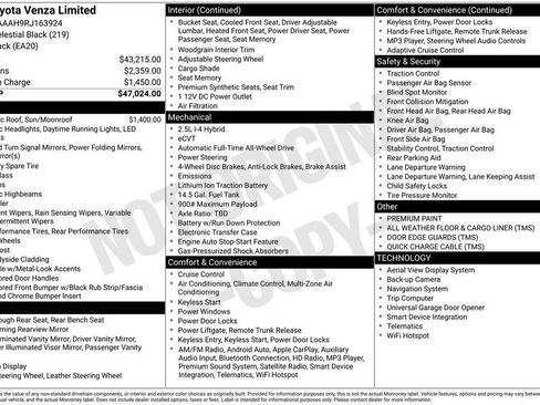 Used 2024 Toyota Venza Limited image 3