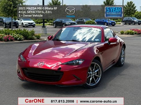 Used 2021 MAZDA MX-5 Miata RF Grand Touring RWD image 1
