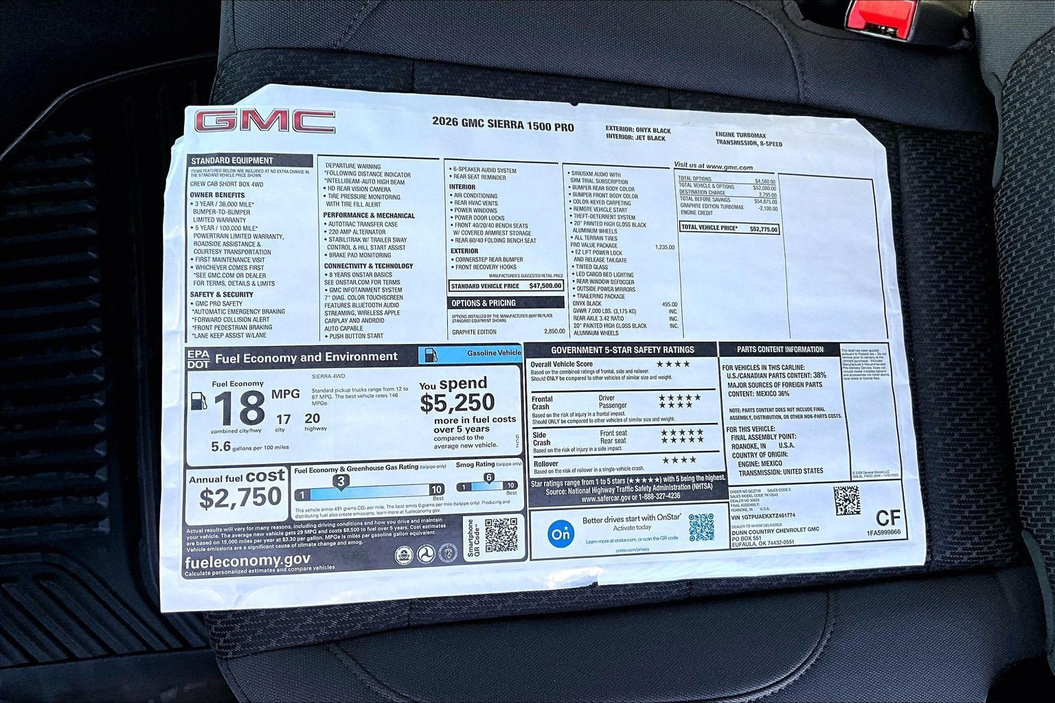 New 2026 GMC Sierra 1500 Pro w/ Graphite Edition AWD/4WD image 14
