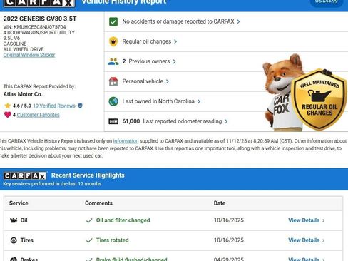 Used 2022 Genesis GV80 3.5T w/ Advanced Package 06 image 38