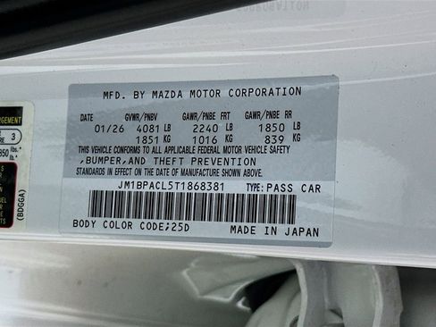 New 2026 MAZDA MAZDA3 2.5 S Sedan w/ Preferred Pkg image 27