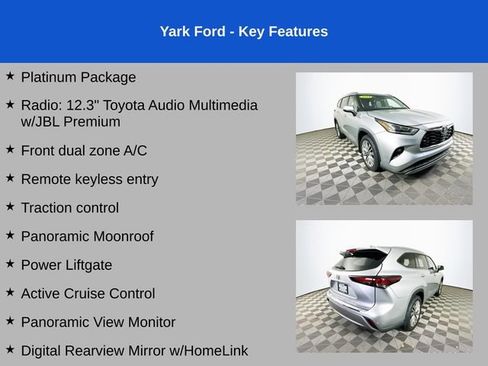 Used 2024 Toyota Highlander Platinum FWD image 2