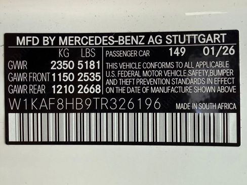 New 2026 Mercedes-Benz C 43 AMG 4MATIC Sedan image 18