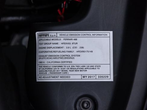 Certified 2017 Ferrari 488 Spider RWD image 79