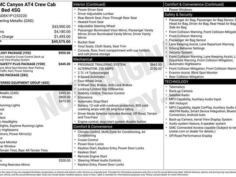 Certified 2023 GMC Canyon AT4 w/ Technology Package AWD/4WD image 34