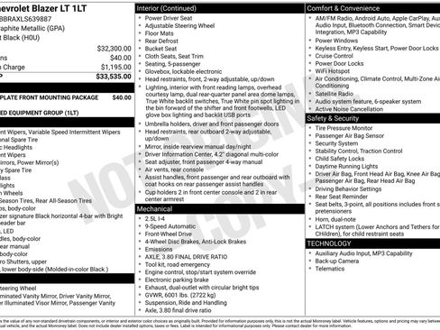 Used 2020 Chevrolet Blazer LT image 30